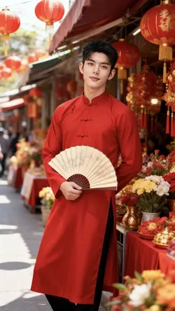 Ghép ảnh tết cho nam