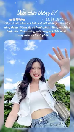 Xin chào tháng 8