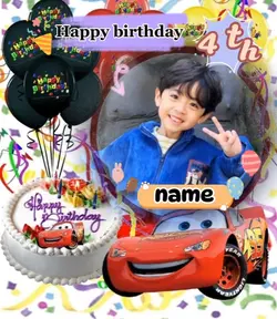 ultah kartun car's