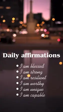 Daily affirmations