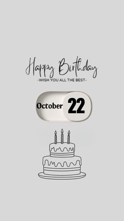 22 October birthday 