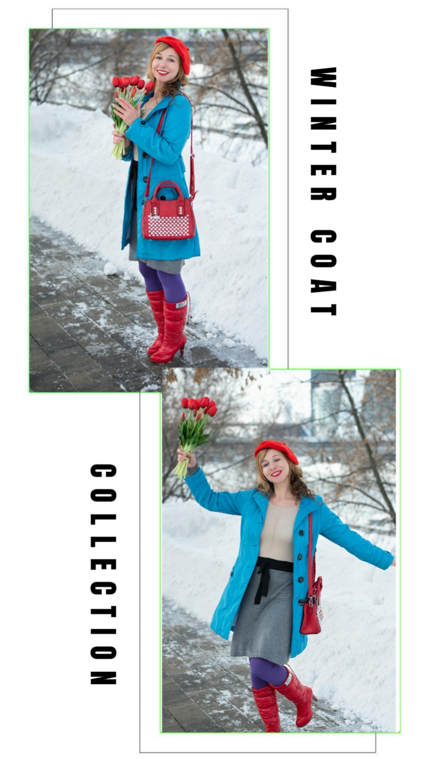 Estilo casaco de inverno