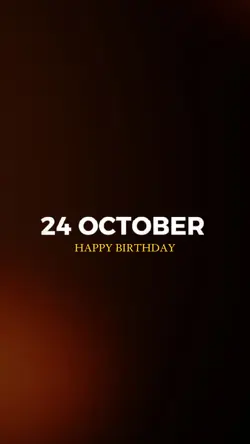 HBD 24 OCTOBER