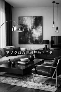 モノクロのパッケージ用
