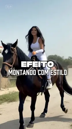 Montando no cavalo 