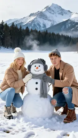 Winter couple