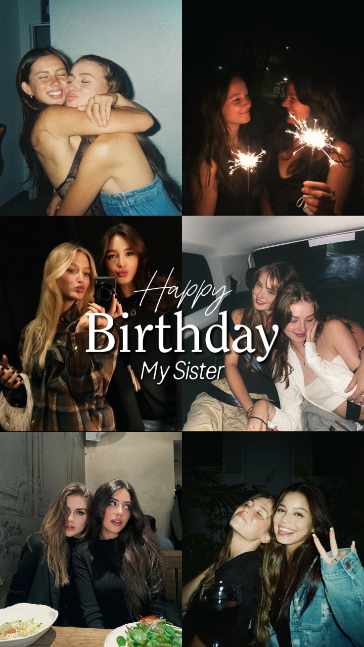 Feliz cumpleaños hermana
