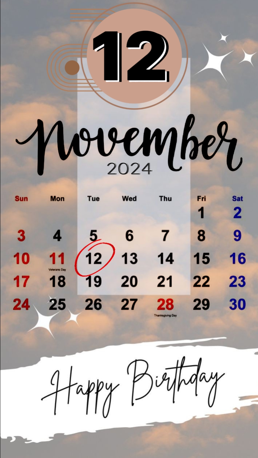 HBD 12 nov 2024