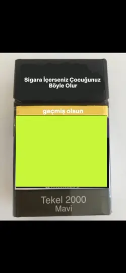Sigara komik şablon