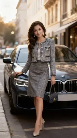Rich Lady & BMW