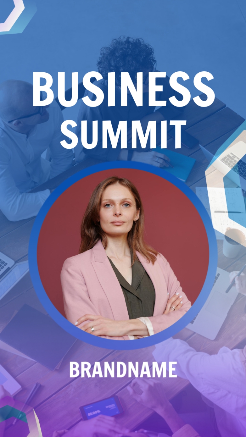 Promo ng Kaganapan sa Negosyo ng Gradient Style