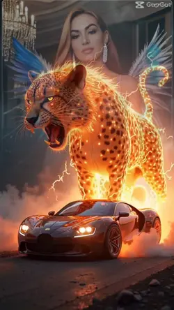 Jaguar 🐆 fuego carro