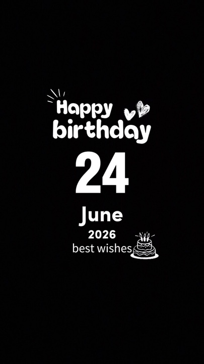 Feliz cumpleaños 24 de junio de 2026