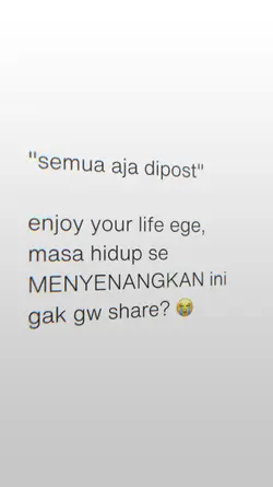 semua aja dipost