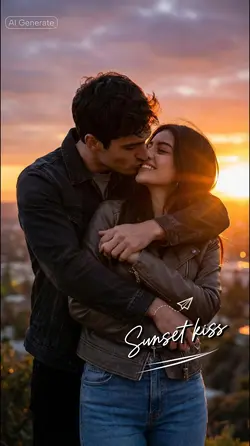 Sunset kiss