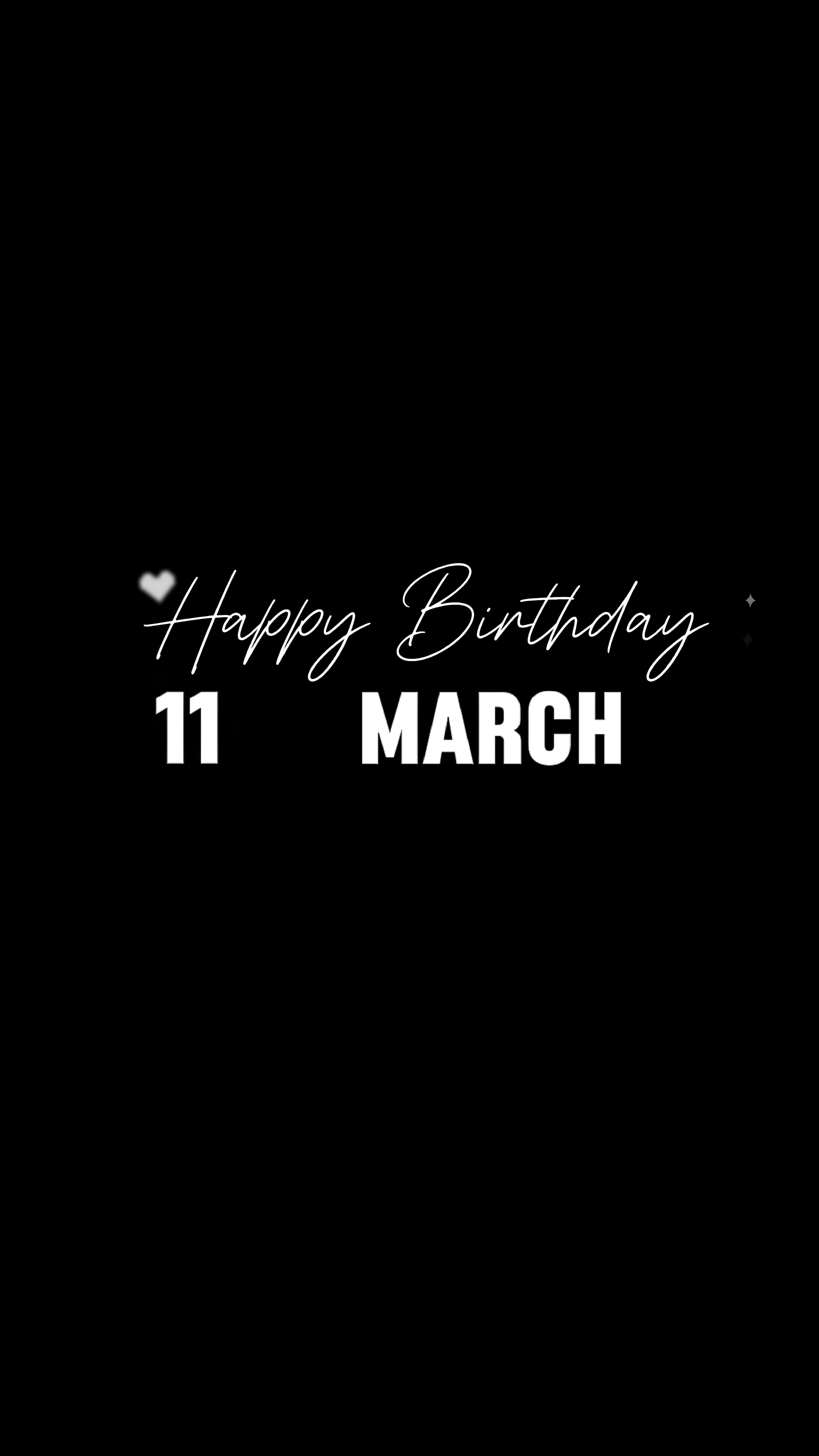 11 MARS ANNIVERSAIRE