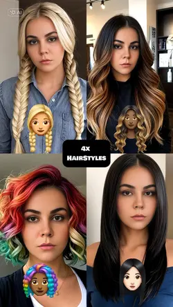 4x Hair Styles 