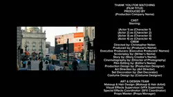end credits film