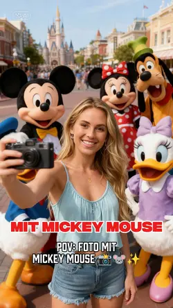 Mit Mickey Mouse