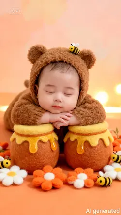 Ghép ảnh em bé cute