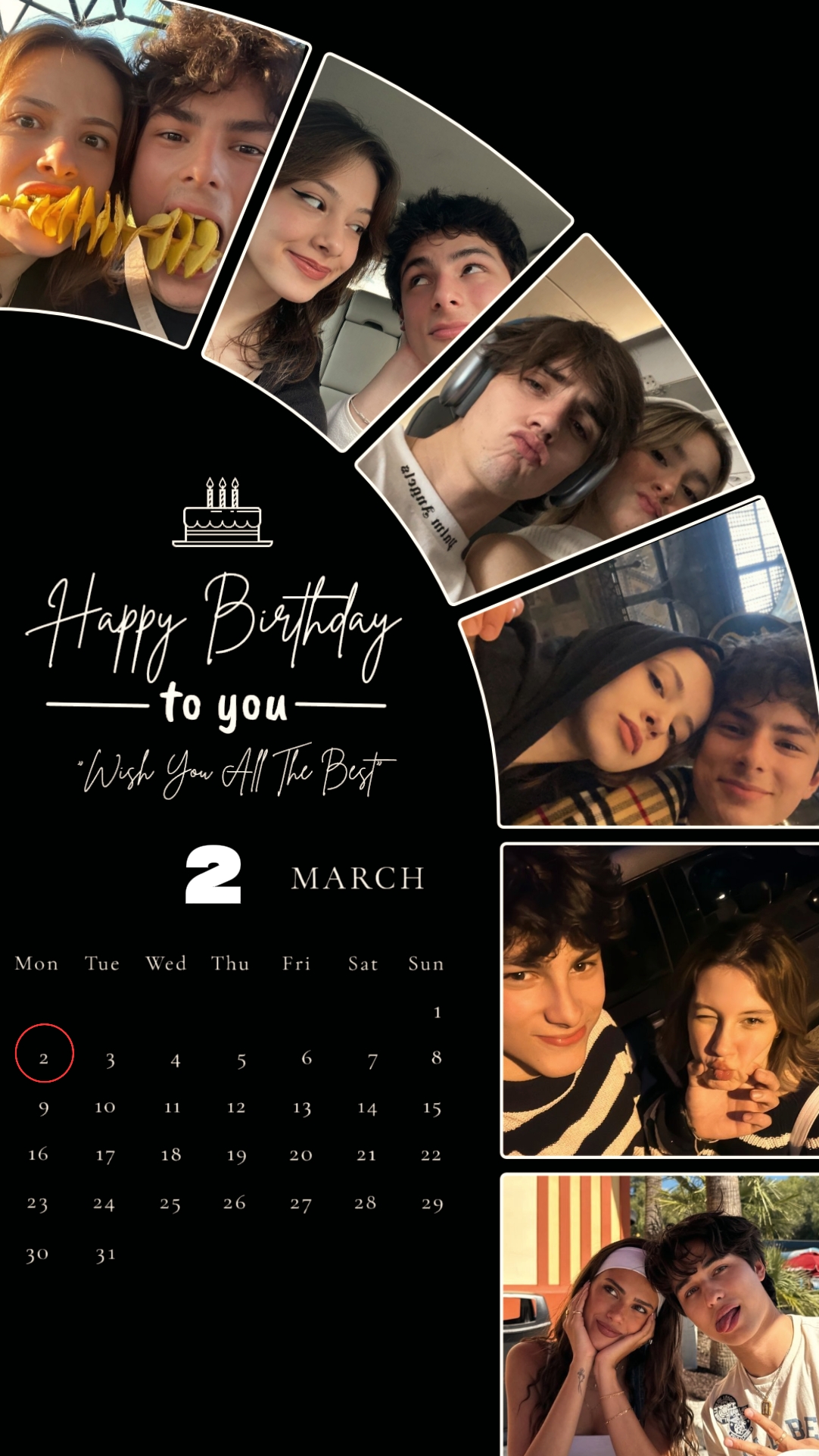 Hbd 3 de março Namorado