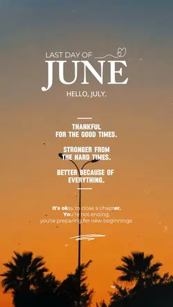 Last Day Of June 🤍🙏
