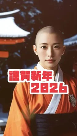 謹賀新年2026✨お坊さん