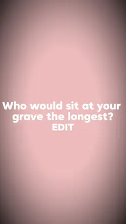 Sit at the grave
