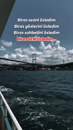 biraz seni özledim