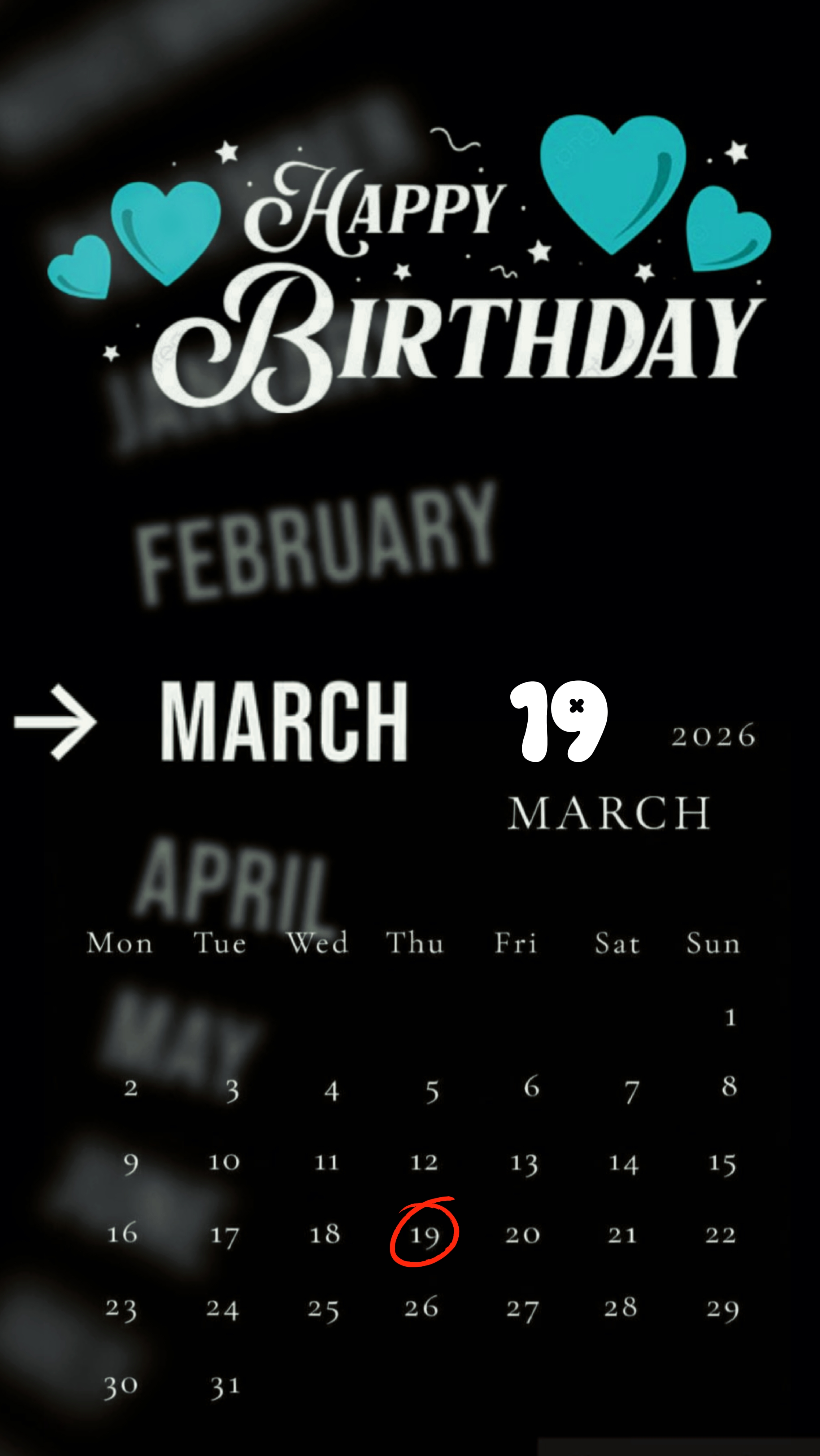 HBD 19 MARET 