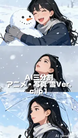 AI三分割・アニメ写真加工