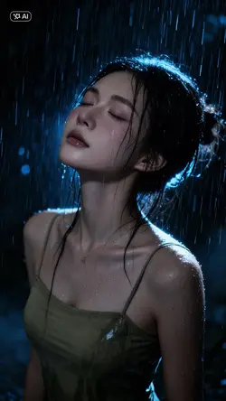 Ghép ảnh dưới mưa AI