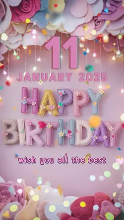 birthday 11 Jan 2025