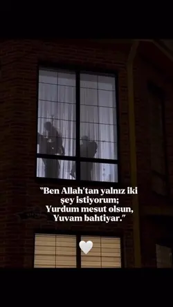 Allahtan istediğim