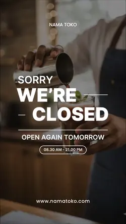 we are closed 