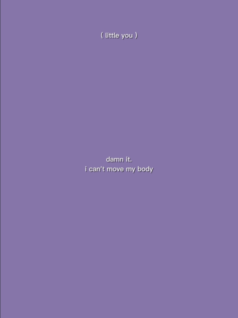 i can't move my body