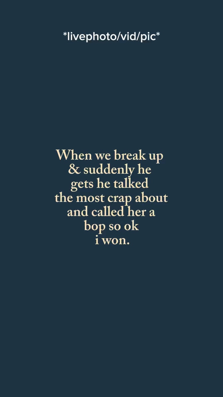 Break up