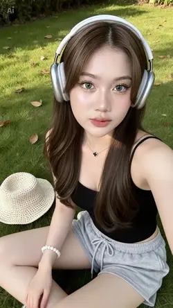 Ai Earphone in Grass