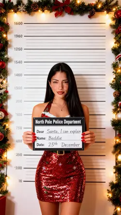 Christmas mugshot 