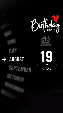 Birthday 19 August