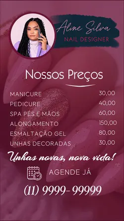 NOSSOS PREÇOS 💅