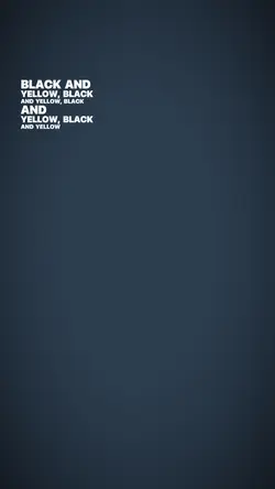 black and yellow