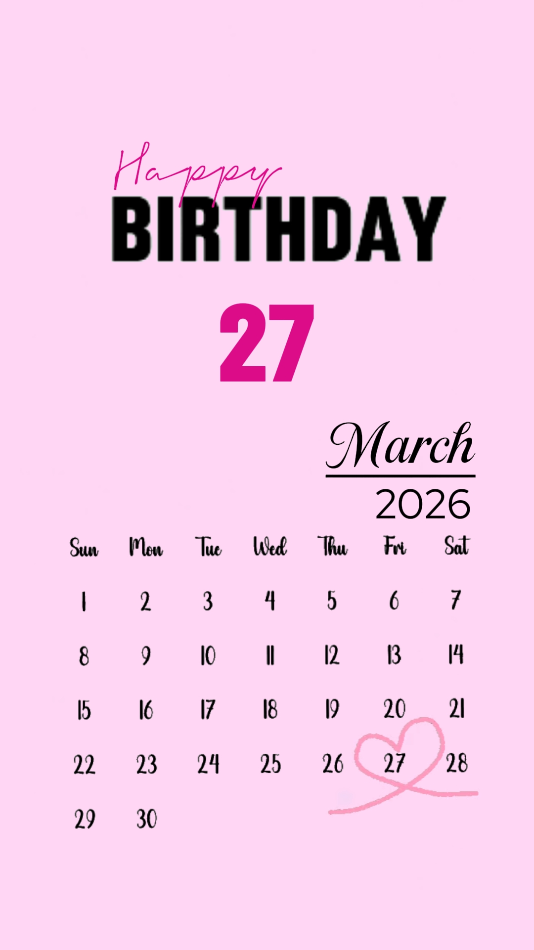ulang tahun 27 Maret 