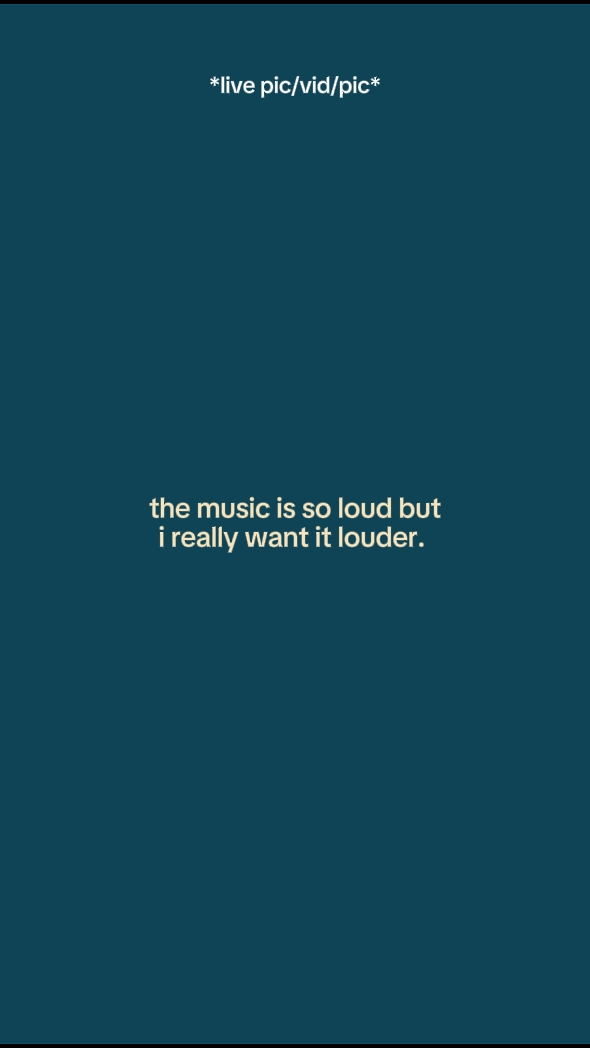 Die Musik ist so laut
