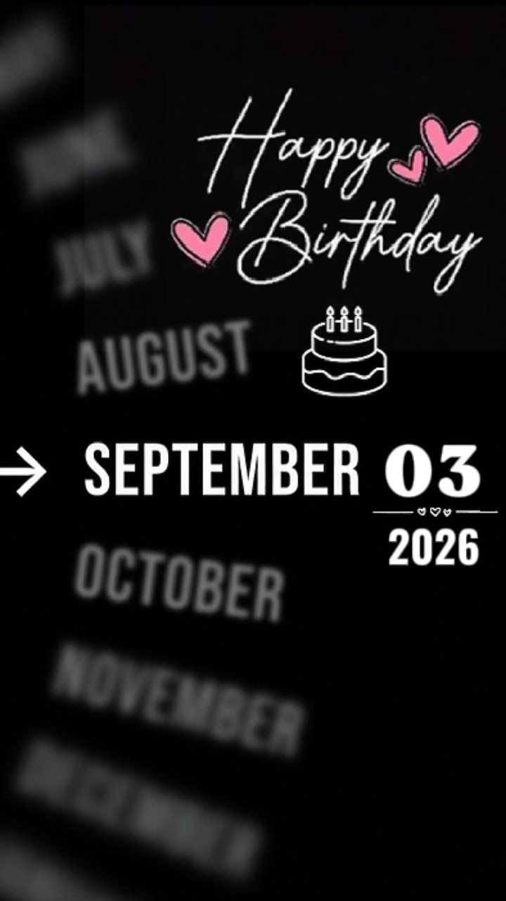 ANNIVERSAIRE 3 SEPTEMBRE