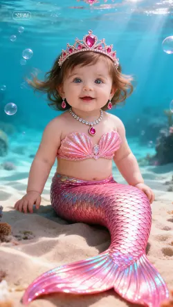 ai baby mermaid 