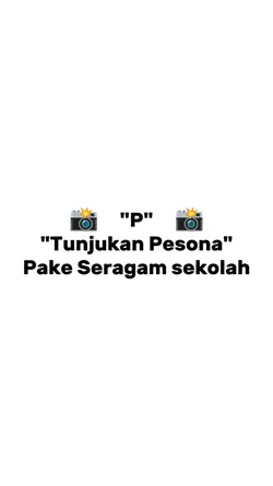 Pake seragam skolah