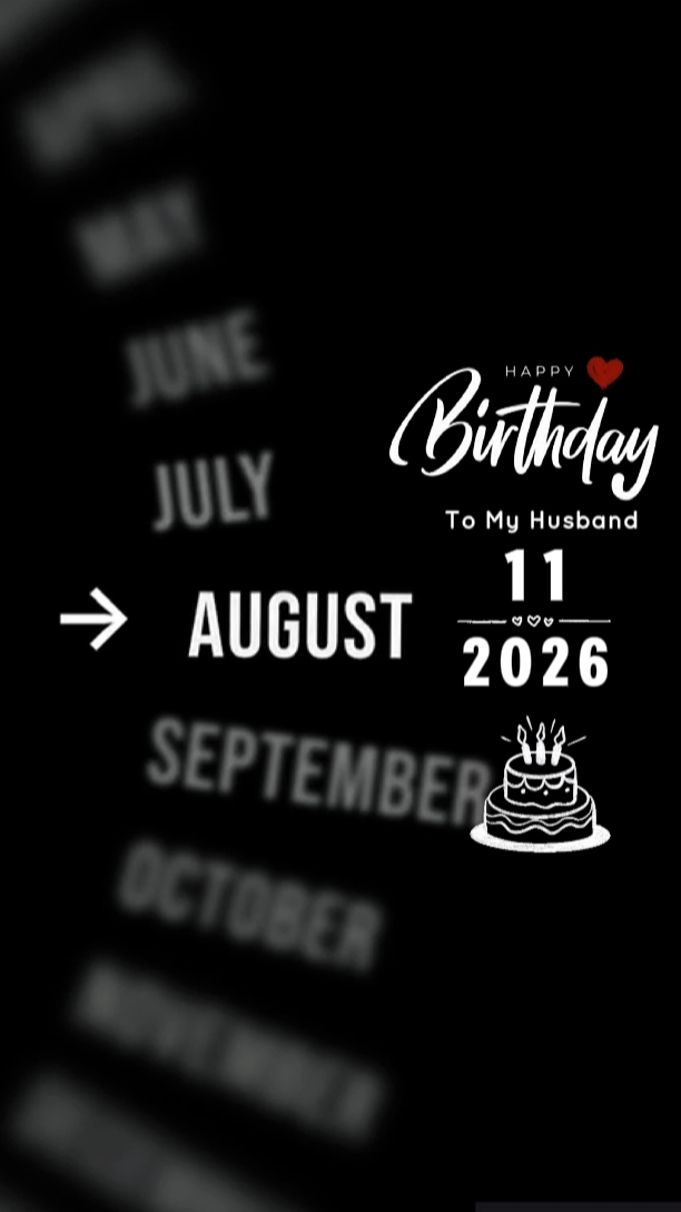 HBD MARIDO 11 DE AGOSTO