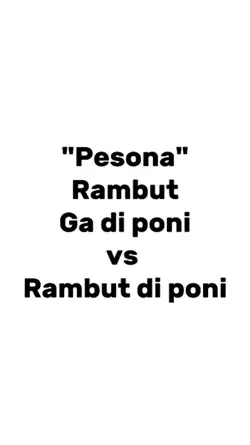 rambut ga di poni x