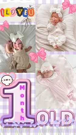 1 month old girl